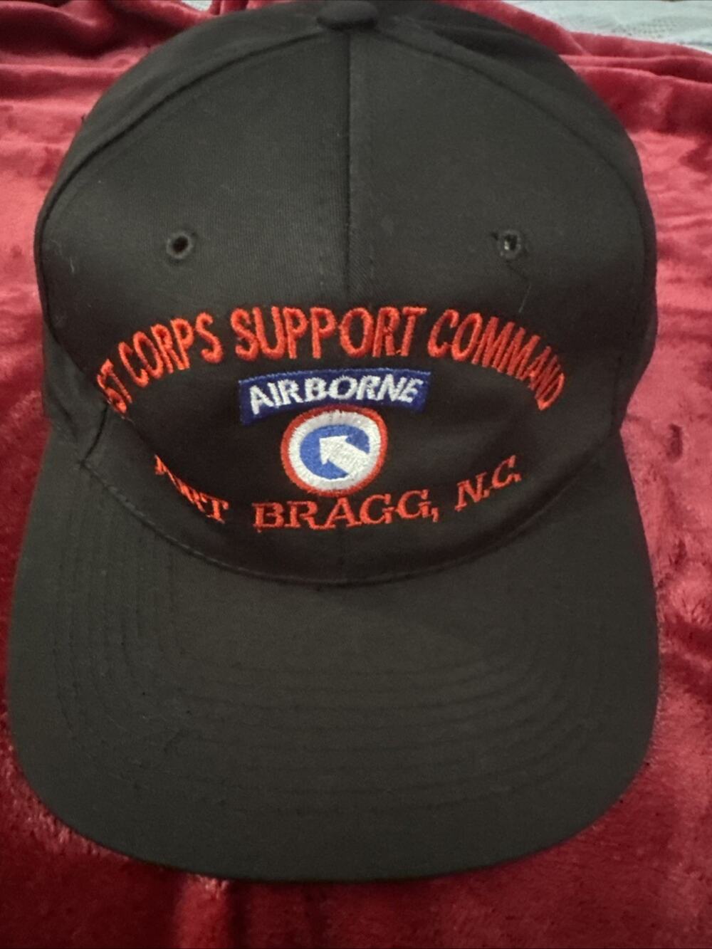 Vintage 1st Corps Support Command Airborne Fort Bragg NC Snapback Hat Cap